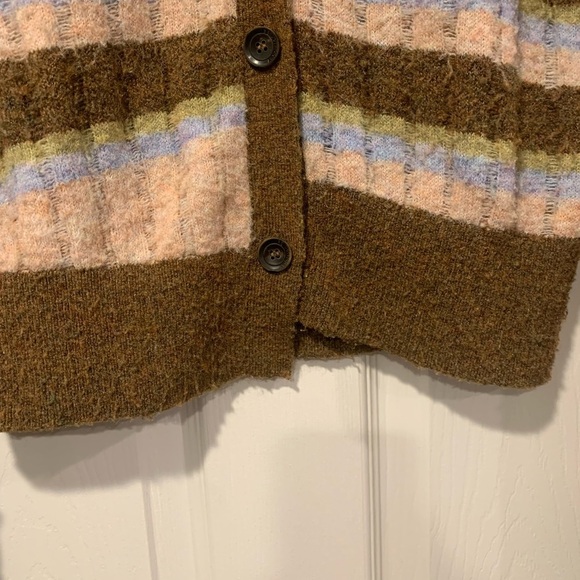 ANDERSSON BELL Kelly Asymmetric Stripe Cardigan Sweater - Picture 3 of 7